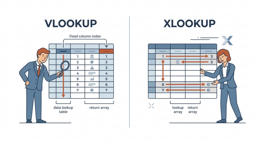 VLOOKUPとXLOOKUPの比較